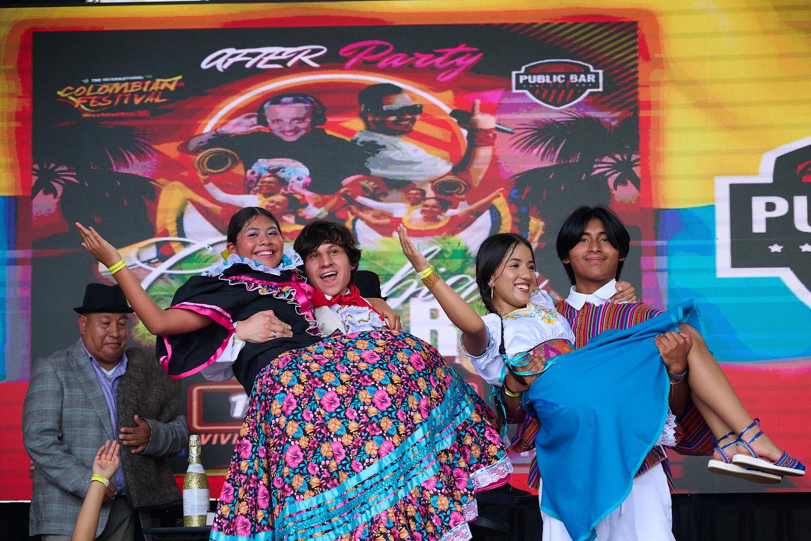 After party performance with Gusti carrying a dancer